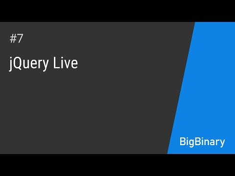 jQuery live