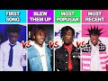 Rappers FIRST SONG Vs THE SONG THAT BLEW THEM UP Vs MOST POPULAR SONG Vs MOST RECENT SONG 2023