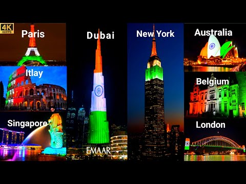 How World Celebrated India's 77th Independence Day 2023 | Tricolour Lighting On World Monuments