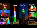 How World Celebrated India S 77th Independence Day 2023 Tricolour Lighting On World Monuments