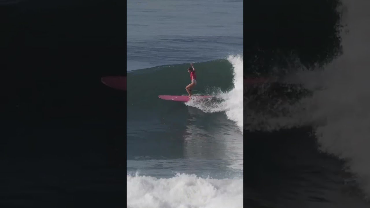 またこの波にリベンジしたい！！#ロングボード #surfing #女子サーファー