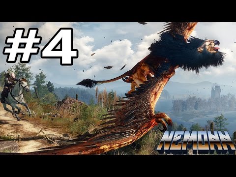 The Witcher 3: Walkthrough Gameplay Part #4 - Griffin Kill (The Witcher 3 Wild Hunt)