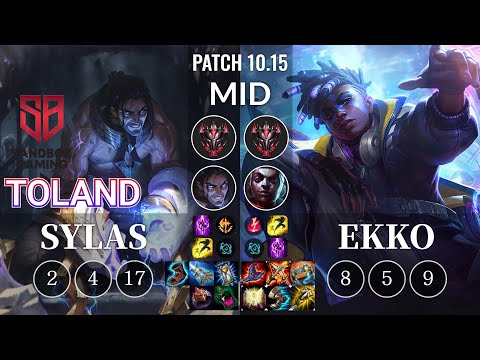 SB TolanD Sylas vs Ekko Mid - KR Patch 10.15
