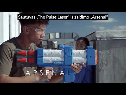 NERF Roblox Arsenal: Pulse Laser Motorized Dart Blaster, 10 Elite