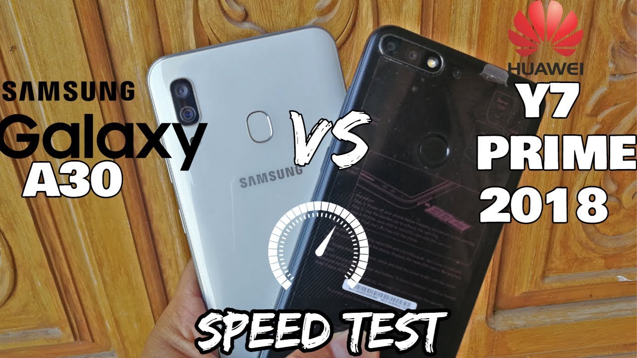 Samsung Galaxy A30 vs Huawei Y7 Prime 2018 - Speed Test| SHOCKING RESULT | MH TECHI |