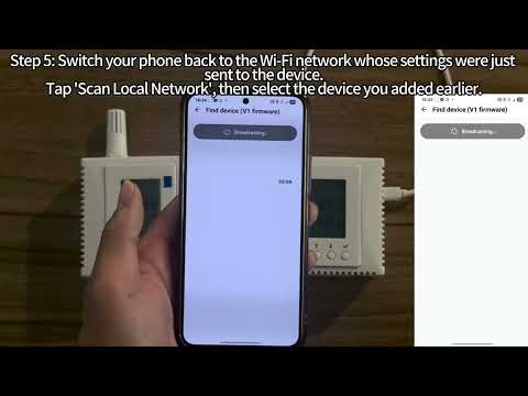 Wi-Fi provisioning with Monigear App on Android