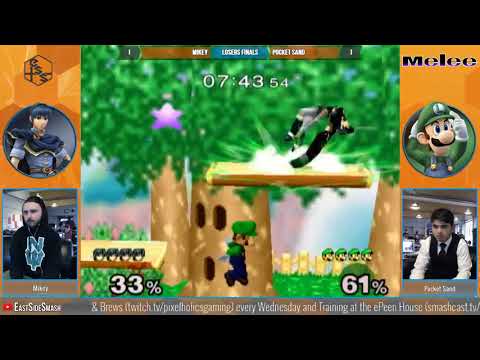 ESS Monthly #18: Mikey (Marth) vs Pocket Sand (Luigi) - Losers Finals - Melee