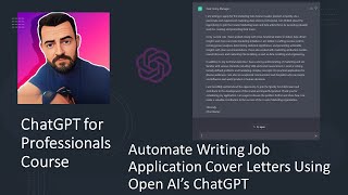 Use ChatGPT to Automate Writing Cover Letters for Job Application | Leverage AI with this Easy Guide