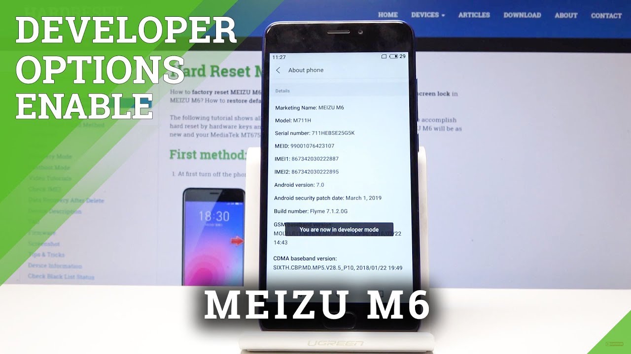 How to Enable Developer Options in MEIZU M6 - Unlock Developer Options