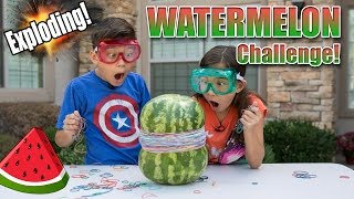 EXPLODING WATERMELON CHALLENGE!