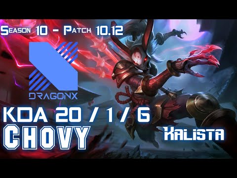 DRX Chovy KALISTA vs TWISTED FATE Mid - Patch 10.12 KR Ranked
