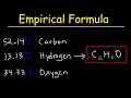 Empirical Formula Molecular Formula Determination From Percent Composition