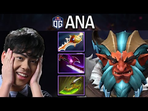 OG.ANA SMURF TROLL WARLORD WITH DIVINE-SILVEREDGE - DOTA 2 7.30 GAMEPLAY