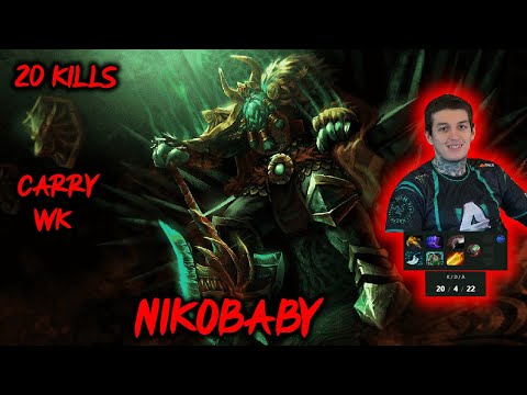 ALLIANCE. NIKOBABY CRAZY WRAITH KING 20 KILLS EU Pro Dota2 7.28c fullgame