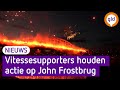 Supportersactie Vitesse op John Frostbrug ontsierd door scanderen anti-Jodenleus