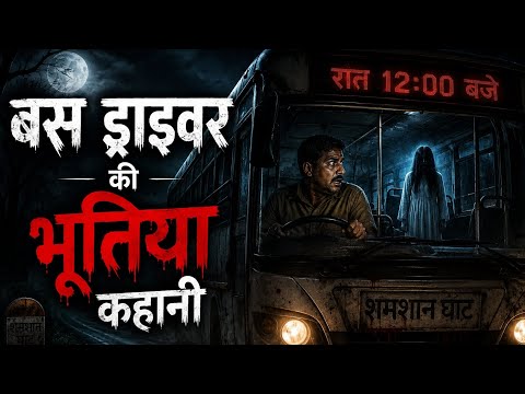 बस ड्राइवर की भूतिया कहानी | रात 12 बजे वाली डरावनी बस 😨👻