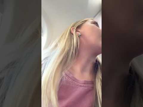 She was scared for this plane to takeoff 😱