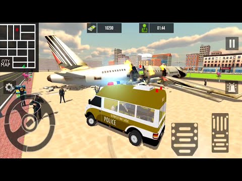Policeman Emergency Ambulance Rescue Van Driving Simulator _ Gameplay #184