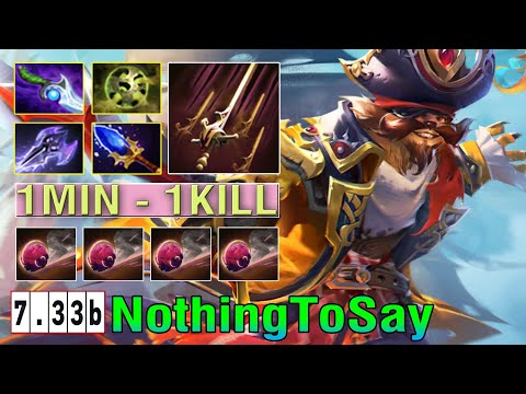 Crazy Mode NothingToSay [Pangolier] Mid No Mercy 1Min 1KiLL Destroyed Ember - Dota2 Pro MMR 7.33B