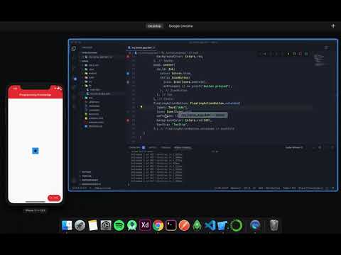 Flutter Tutorial for Beginners 17 FloatingActionButton and Extended feature in Buttons