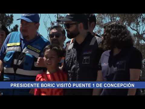 Presidente Boric visita Concepción para monitorear viviendas de emergencia