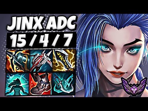 Jinx vs Ashe ADC [ QuadraKill ] Korea Master Patch 25.24