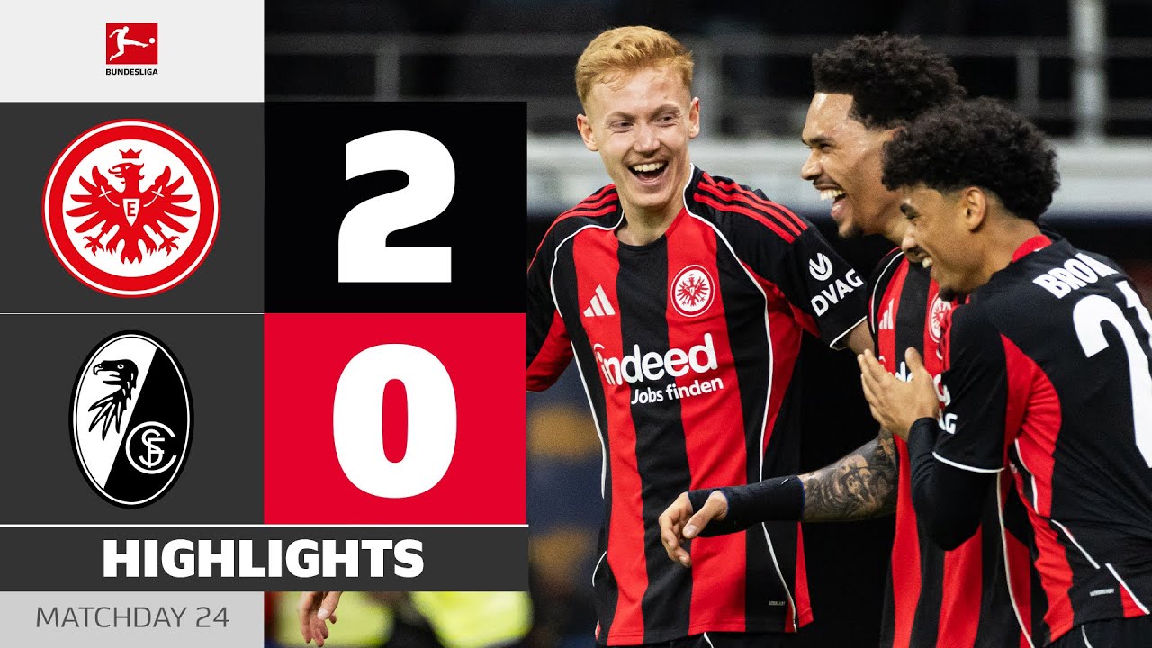 Eintracht Frankfurt vs SC Freiburg Highlights