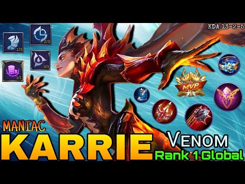 SAVAGE!! Karrie Rising Star - Top 1 Global Karrie by LoRdAbas01Army - Mobile Legend