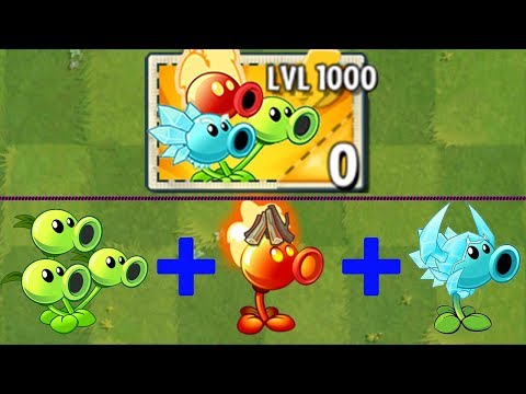 100% Every Pea LEVEL 1000 Power-Up! Mod in Plants vs Zombies 2 Gameplay