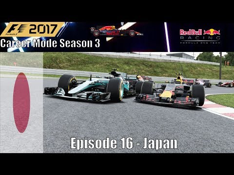 F1 2017 Career Mode Season 3 Part 16 - Japan (What A Race)