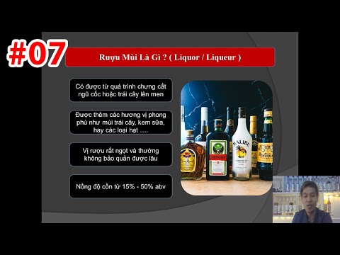 HỌC PHA CHẾ [ KHÓA BARTENDER ] Bài 7 - Tìm Hiểu Về Rượu Mùi ( Licor / Licor )