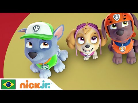 Capa de Patrulha Canina | Os filhotes salvam o desfile | Nick Jr. em Português