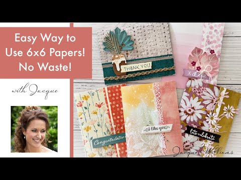 Easy Way to Use 6x6 Papers with No Waste!