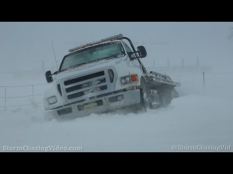 Ground Blizzard strands vehicles on I-25, Longmont, CO - 3/14/2021