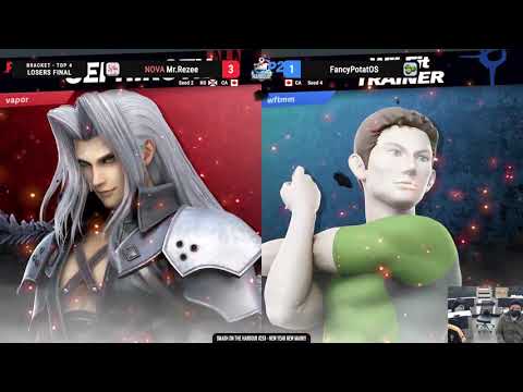 Grand Finals - NOVA|Mr. Rezee (Wii Fit Trainer) vs Vapor (Sephiroth) - Smash On The Harbour #253