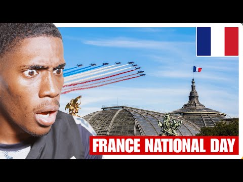 American Reacts to France National Day Aircraft Flyover