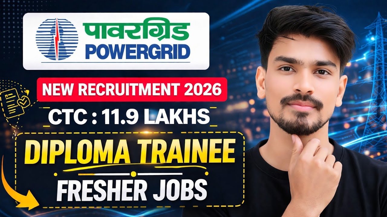 Powergrid Recruitment 2026। Diploma Trainee। PGCIL DT Vacancy 2026। PGCIL Diploma Trainee 2026। Jobs