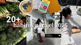 25 habits to start in 2025 using healthy productivity and balance
