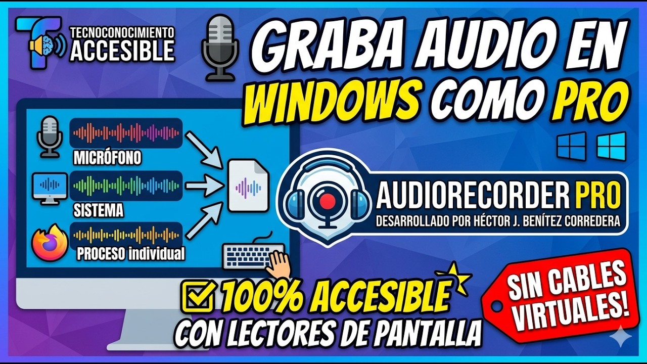 🎙️ Sin VirtualCables! Graba procesos, enruta y +, AudioRecorder Pro!