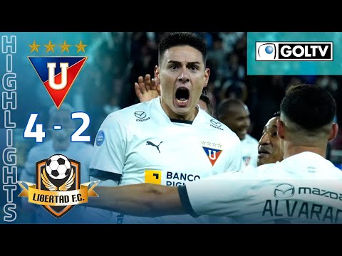 Resumen | LDU Quito 4 - Libertad 2 | LigaPro 2023 - Fecha # 13