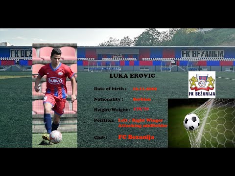 LUKA EROVIC 2002 -Highlights- FC BEZANIJA BELGRADE