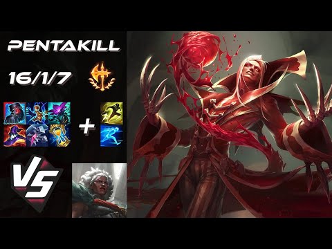TOP Vladimir vs Ambessa [PENTAKILL] - NA Grandmaster Patch 25.23