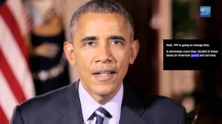 President Obama - Oct 10th, 2015 - video caption - Writing the Rules for a Global Economy