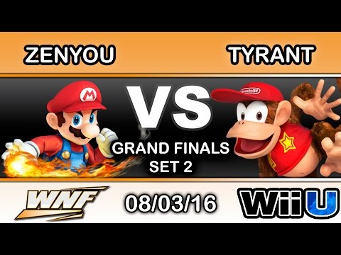 WNF 3.1 - eM | Zenyou (Mario) Vs. NME | Tyrant (Diddy Kong) Grand Finals Set 2 - Smash Wii U