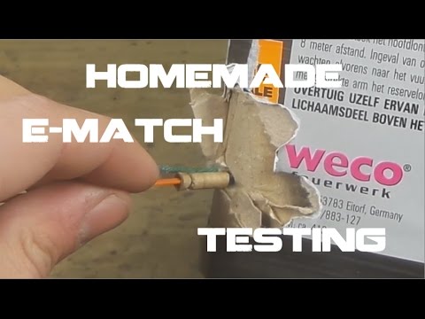 HOMEMADE IGNITER TESTS - Nick Matches - Nicolas Salenc PBP