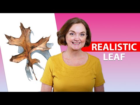 Painting an Autumn Leaf in Watercolor