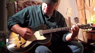 Video thumbnail for 1958-60 Vintage Supro Ranchero Semi Hollow Body Archtop Electric Guitar demonstrated by Kris Keyes by Lovin' Guitars in Eastern AZ