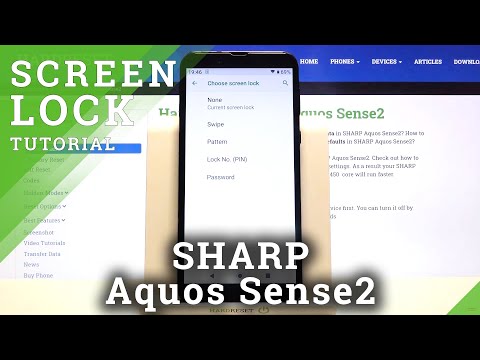 How to Set Up Screen Lock on SHARP Aquos Sense2 – Screen Lock Method