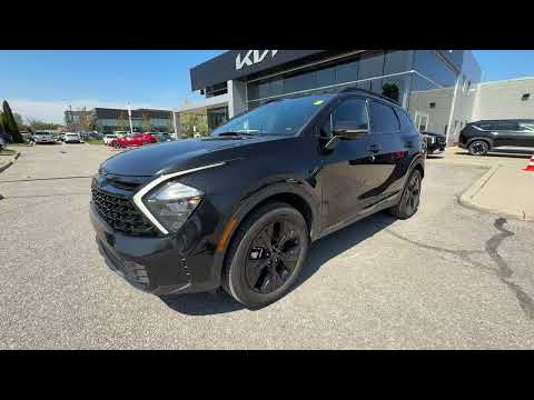 2025 Kia Sportage in Black for sale at Clarington Kia in Bowmanville, ON