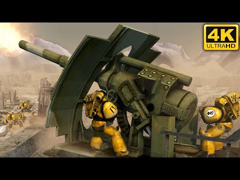 WARHAMMER 40K CINEMATIC BATTLE - Imperial Fists vs Black Legion [4K]